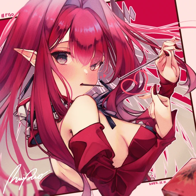 #今年もあと1ヶ月になりましたが画力がどうなったか見てみましょう だいぶ成長したかも…色塗りよくなってきたから構図とライティングもっとよくしていきたい←4月 11月→ 