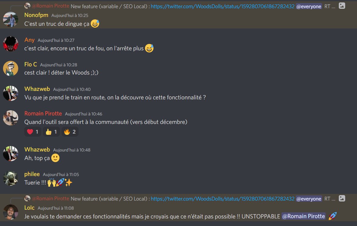 WoodsDolls's tweet image. Le script sera accessible très prochainement

👉 Pour obtenir son accès : bit.ly/BF-TBL2022