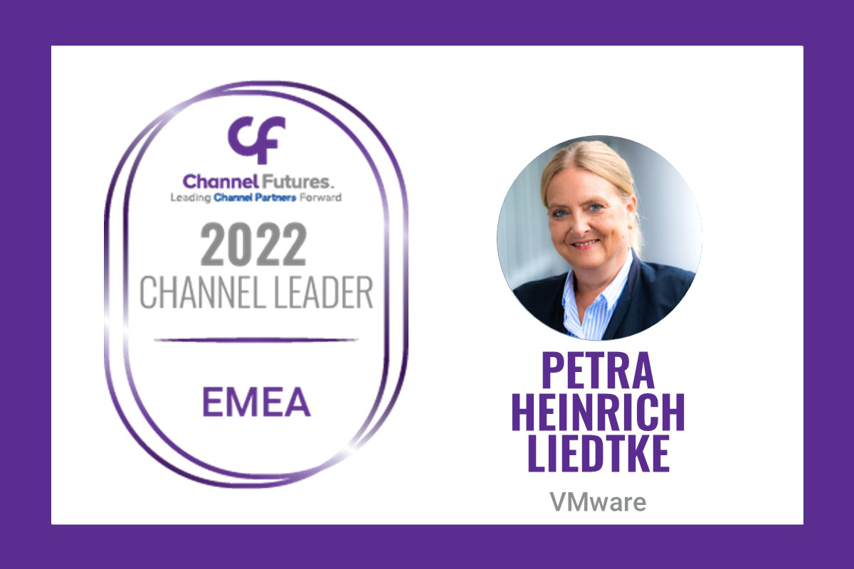 VMware_EMEA's tweet photo. Please join us in congratulating VMware’s own Petra Heinrich Liedtke, Vice President, Partner &amp; Commercial Sales, EMEA, for being selected to the inaugural @ChannelFutures leaders of the year list! 🎉

See the full list here: https://t.co/BpvuSqcdHN https://t.co/JeZW5RB2NZ