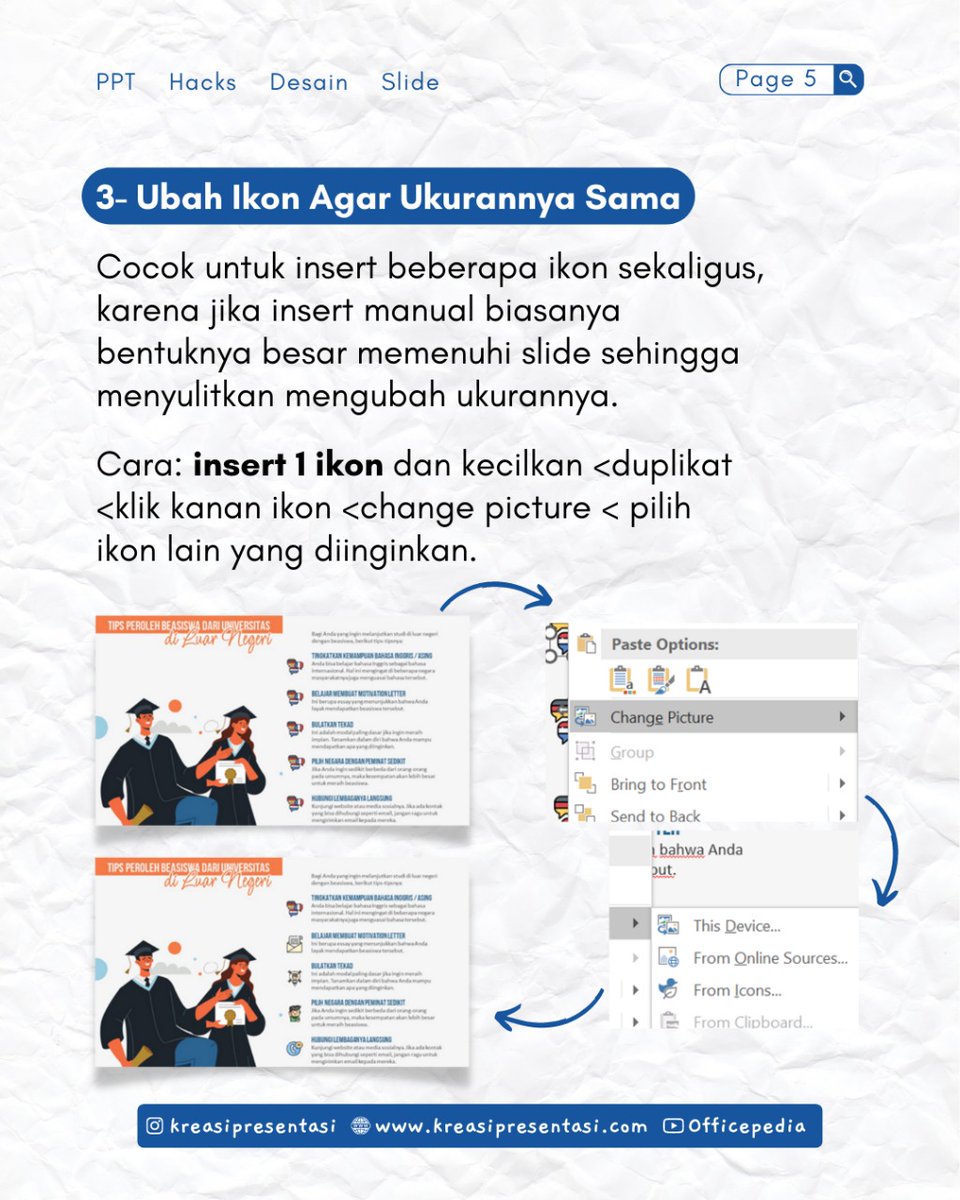 KreasiPrsentasi's tweet photo. Langsung dicoba yuk 😊 tutorial lengkapnya ada di postingan yay 😊🥳
#desainpowerpoint #powerpointpresentation #kreatordigital #desaingrafis #powerpoint #powerpointdesign #amazingslide #tipsdantrik #tipskeren #produktifkuy #slidepresentasi #belajardesainppt #PPThack #PPTHacks https://t.co/NG7iYIHk4D