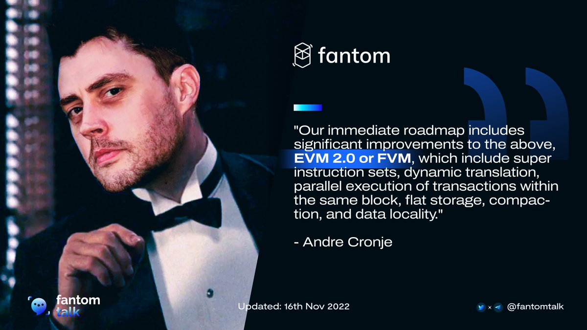 ANDRE CRONJE - FANTOM DEVELOPMENTS UPDATE In recent days @AndreCronjeTech  has shared technical update articles about #Fantom of the present and  future. Many shared about $FTM technologies that have been developed,  including #
