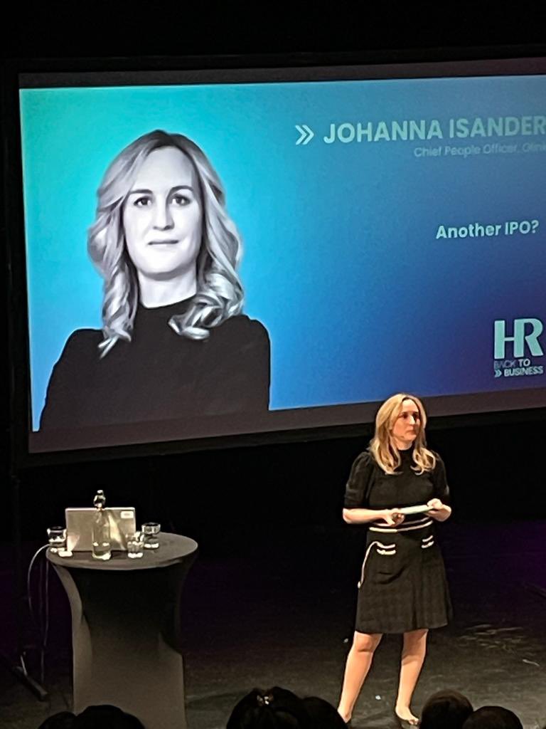 Amazing <a href="/IsanderJohanna/">Johanna Isander</a> on IPO learnings <a href="/hrtherealdeal/">hrtherealdeal</a> Back to Business Summit. Experience from not only one, but two IPOs, one in Sweden and one in the US. Impressive! #hrrd #hrrdsummit2022 #hrtherealdeal