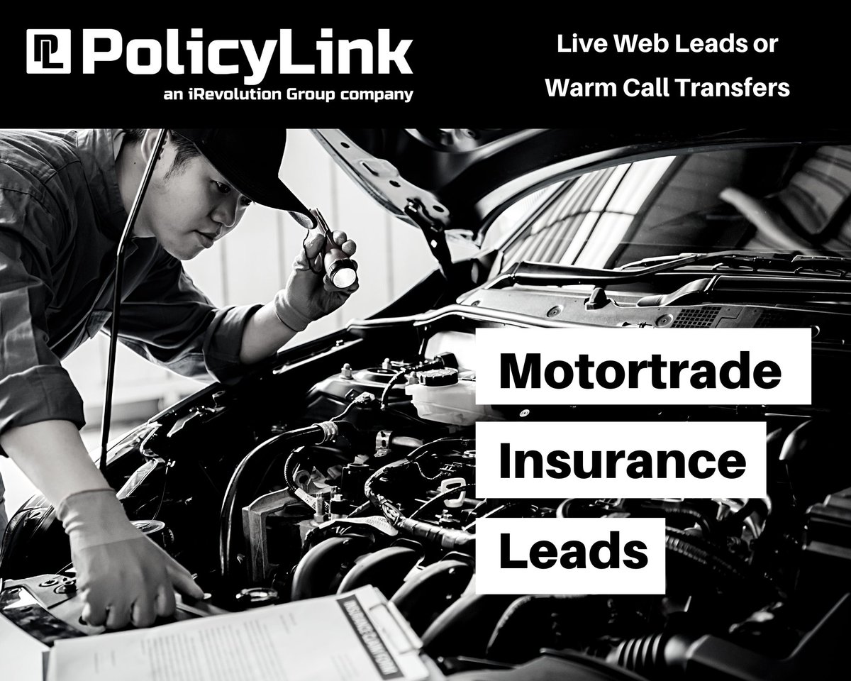 MOTOR TRADE INSURANCE 🔧

Whether a client is trading from home or trading from a business premises; Policy Link offer warm handover Motor Trade leads.

A great way of keeping your team busy through the winter months.

✉️ enquiries@policylink.co.uk
📞 0330 054 0477