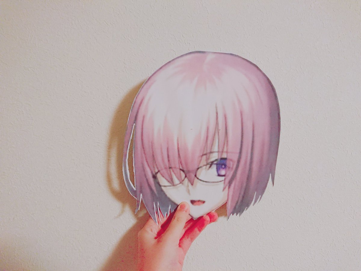マシュ・キリエライト(Fate) 「Q.お面、何?A.狂気の産物 」|はるかっぱのイラスト