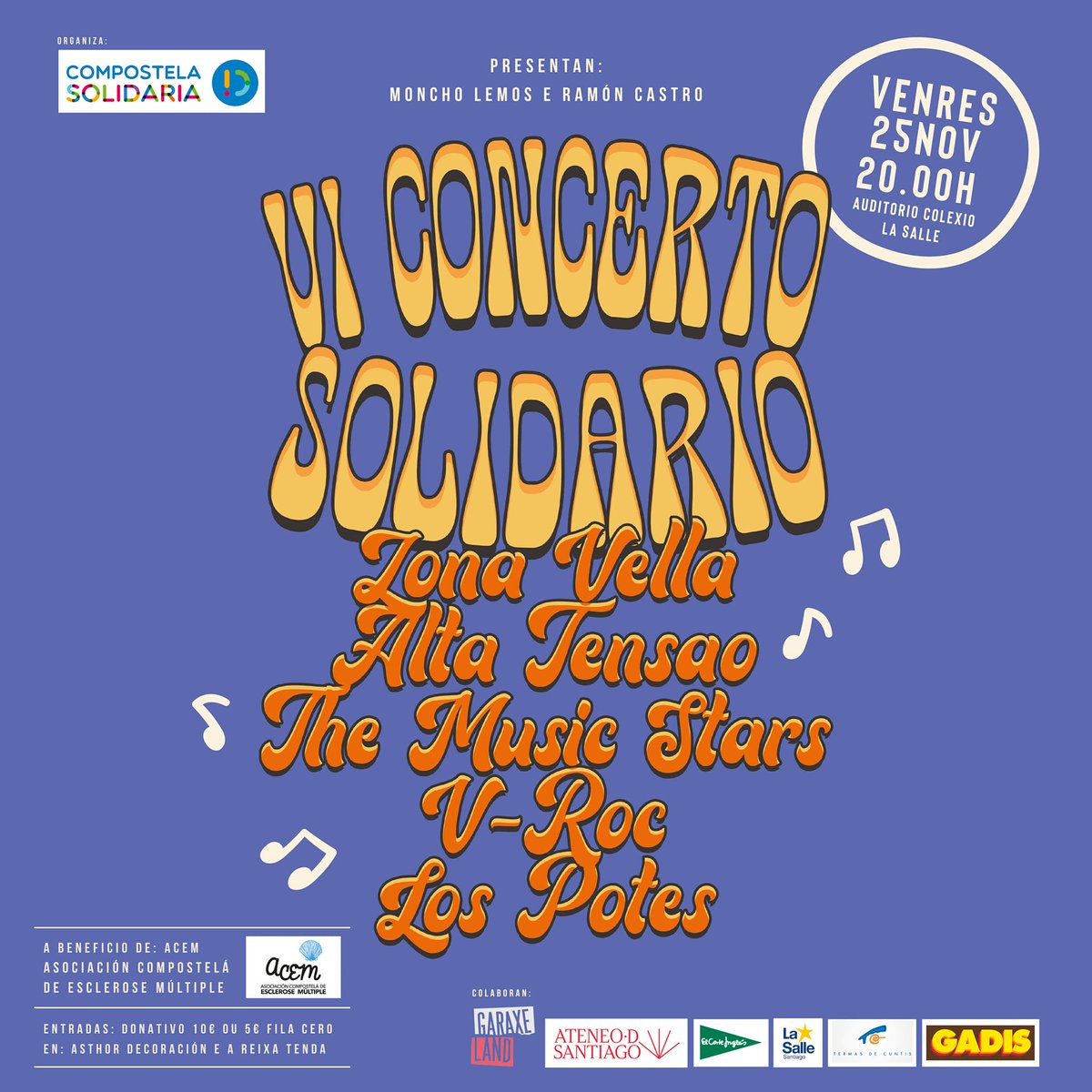 difusionACEM's tweet photo. Este fin de mes imos de CONCERTOS! Onte asistimos á presentación do VI Concerto Solidario que organiza #CompostelaSolidaria.Grazas por elexirnos este ano entidade beneficiaria💙𝗩𝗲𝗻𝗿𝗲𝘀, 𝟮𝟱 𝗱𝗲 𝗻𝗼𝘃. 𝟮𝟬𝗵.𝗟𝗮 𝗦𝗮𝗹𝗹𝗲.Entradas: ACEM,A ReixaTenda e AsthorDecoración👇 https://t.co/Uu5DcQ9QQz