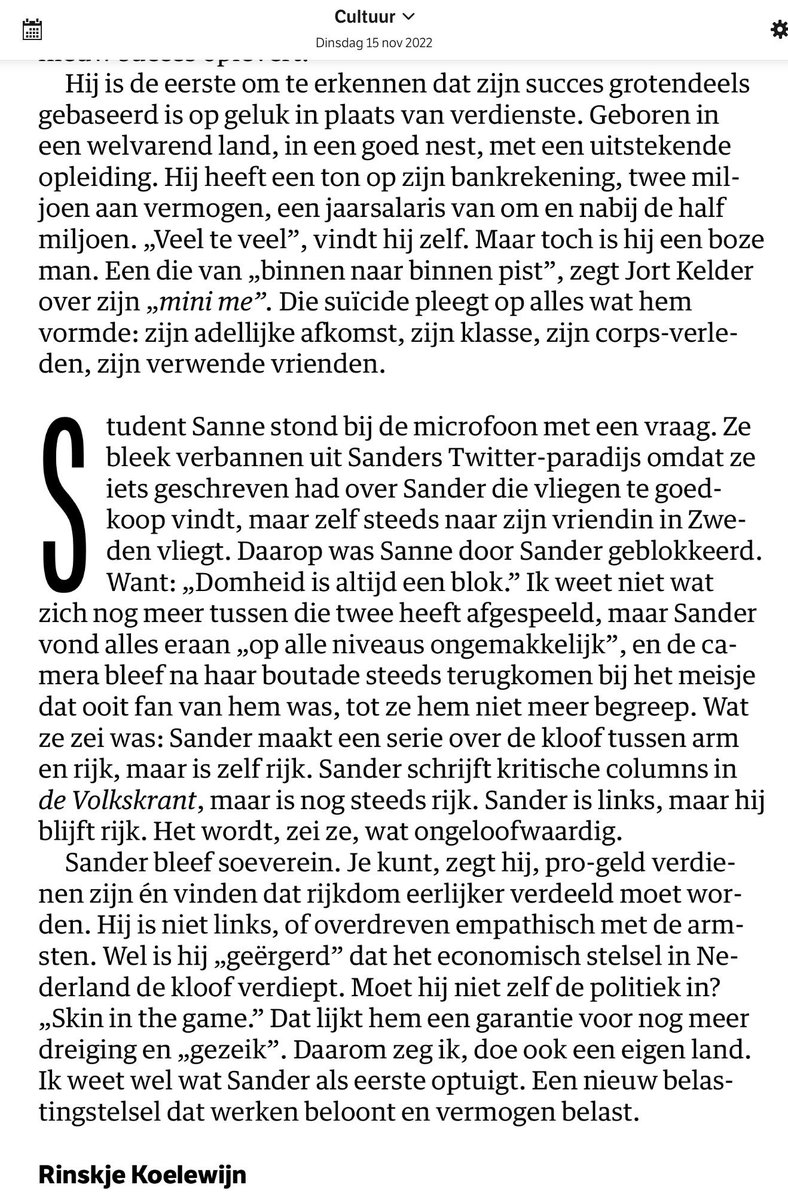 RobertvanWaning's tweet image. #Sander P. blokkeert inhoudelijke critici. Daarmee diskwalificeert hij zich als #opiniemaker en als ware #democraat die voorstander is van een open en eerlijk publiek #debat.

start.me/p/VRl9Do/menin…