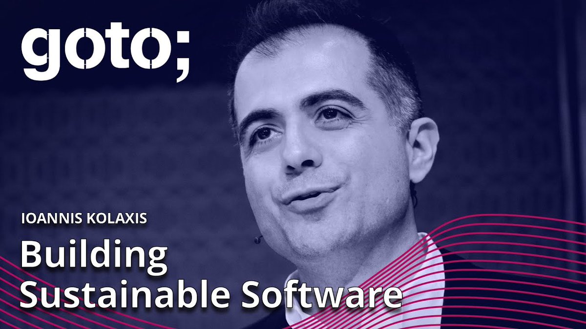 If you're environmentally conscious and involved in building software apps, listen up! 📢

<a href="/IoannisKolaxis/">Ioannis Kolaxis</a> came through with guidelines on how to reduce the environmental footprint of your applications. Check out his #GOTOams 2022 talk 🔽

youtu.be/NjrObiE6_tE?li…