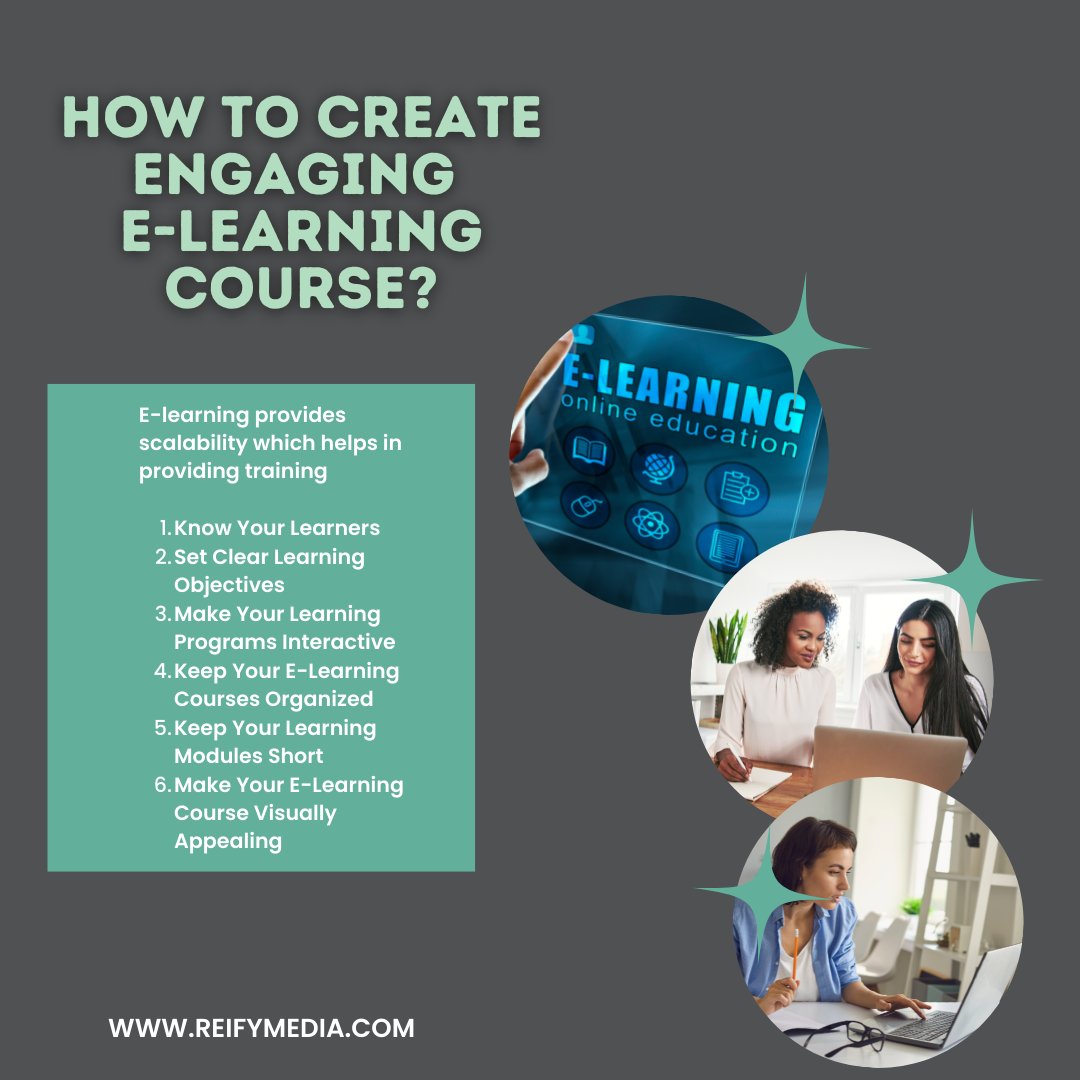 There are tons of critical components to consider when creating an engaging course—but here are six great ones to start with.

#onlinecourse #onlinetraining #traininganddevelopment #learning #education #elearning #elearningcourse