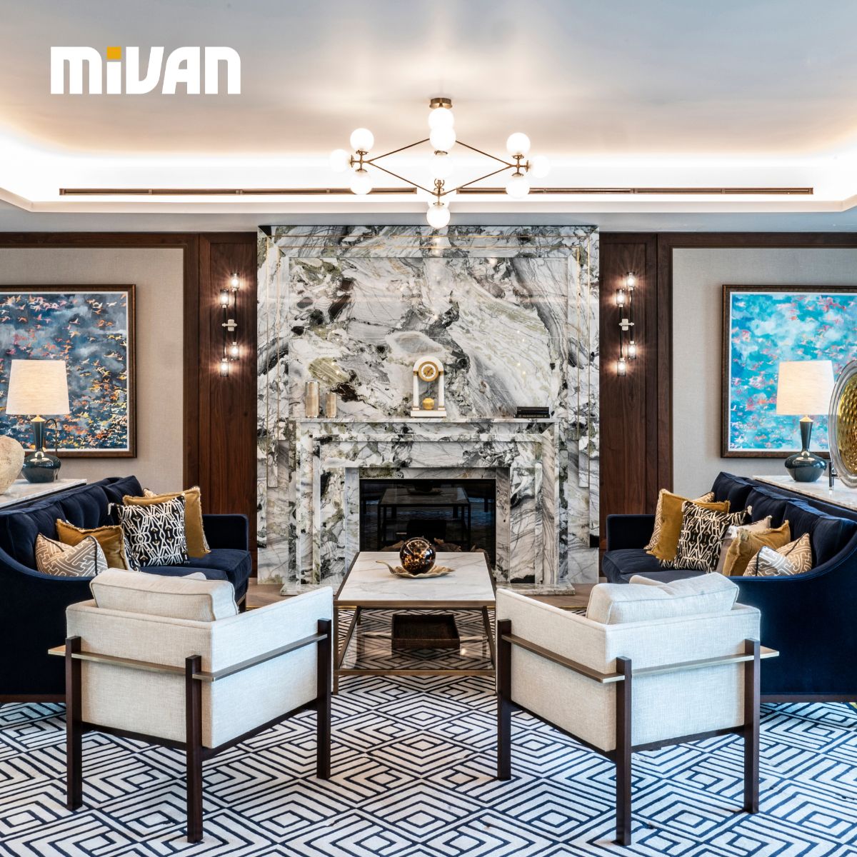 Visit to see the quality of work achieved on our prime residential project, <a href="/auriensliving/">Auriens</a> in Chelsea. We completed the amenity areas incorporating luxury style. The work is exquisite. Thanks Sim Canetty-Clarke Photography, stunning. Find out more visit  bit.ly/3THem7t