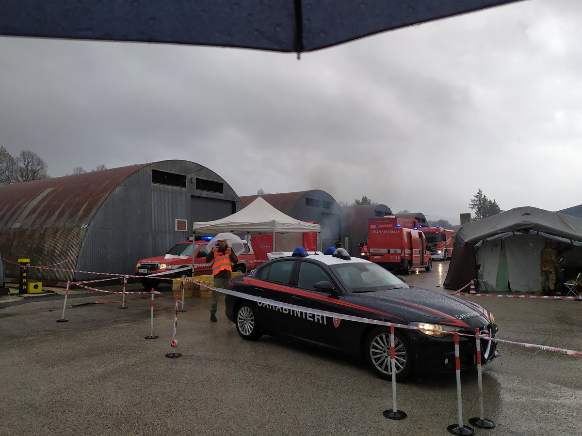 @H2020_eNOTICE civ-mil exercise hosted by NBC School in Rieti, Italy is underway. CBRN incident at a railway station