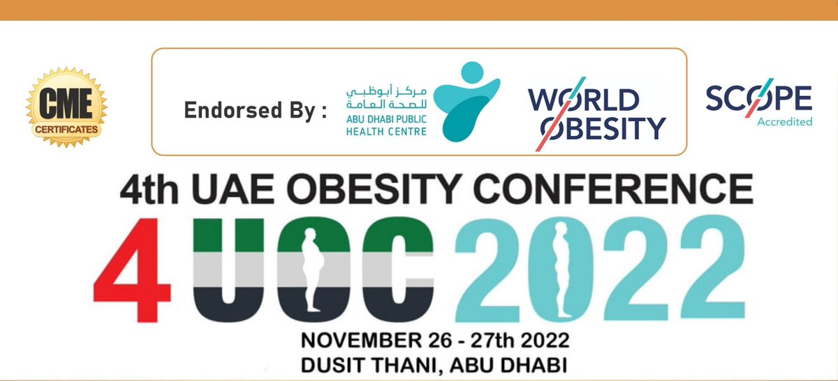 4th UAE Obesity Conference || 4UOB2022 || Nov. 26-27, 2022 || Dusit Thani, Abu Dhabi || 4uoc.info #abudhabi #uae #obesity