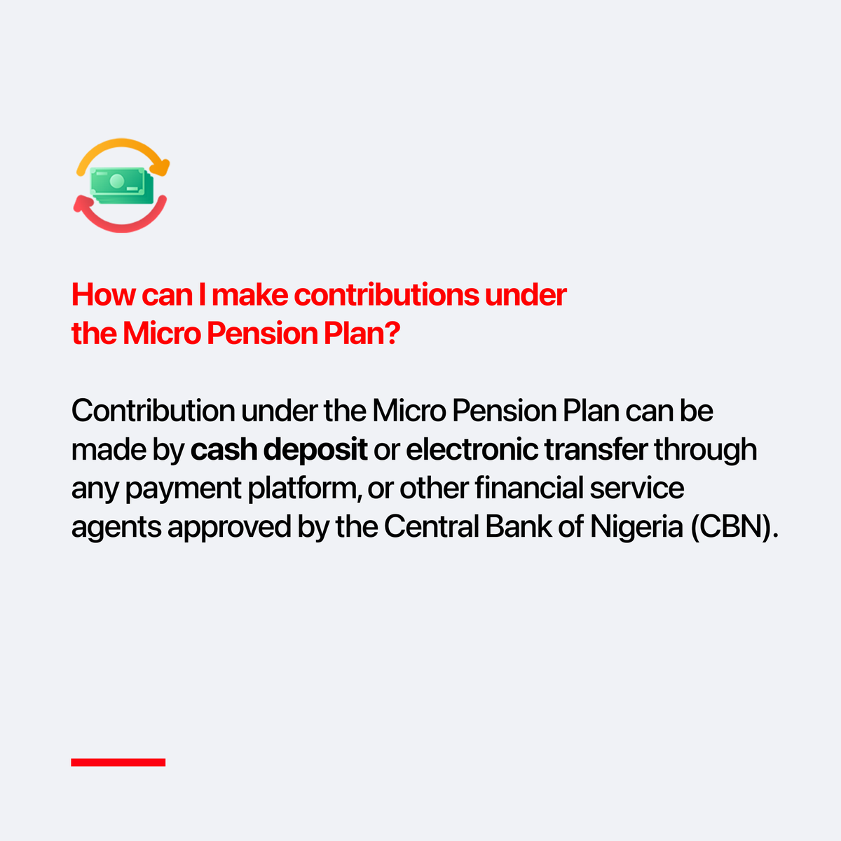 UBAPensions's tweet photo. Frequently Asked Questions on Micro Pension Plan(MPP) - Part 2

#mpp #FAQ #MicroPensionPlan #ubapension #safeheavenforpensionassets 

1/2 https://t.co/XDI7O3jDB4