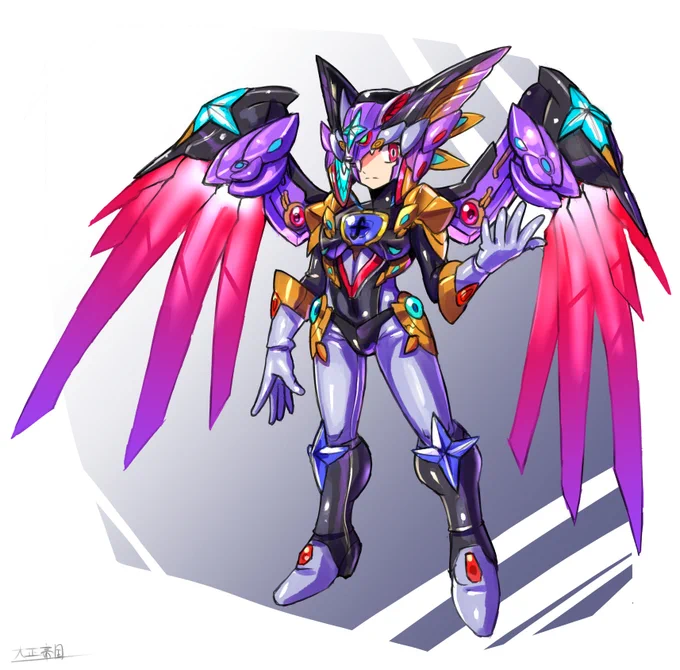 ロックマンよりスーパーフォルテ、のつもり。エグゼっぽく。 