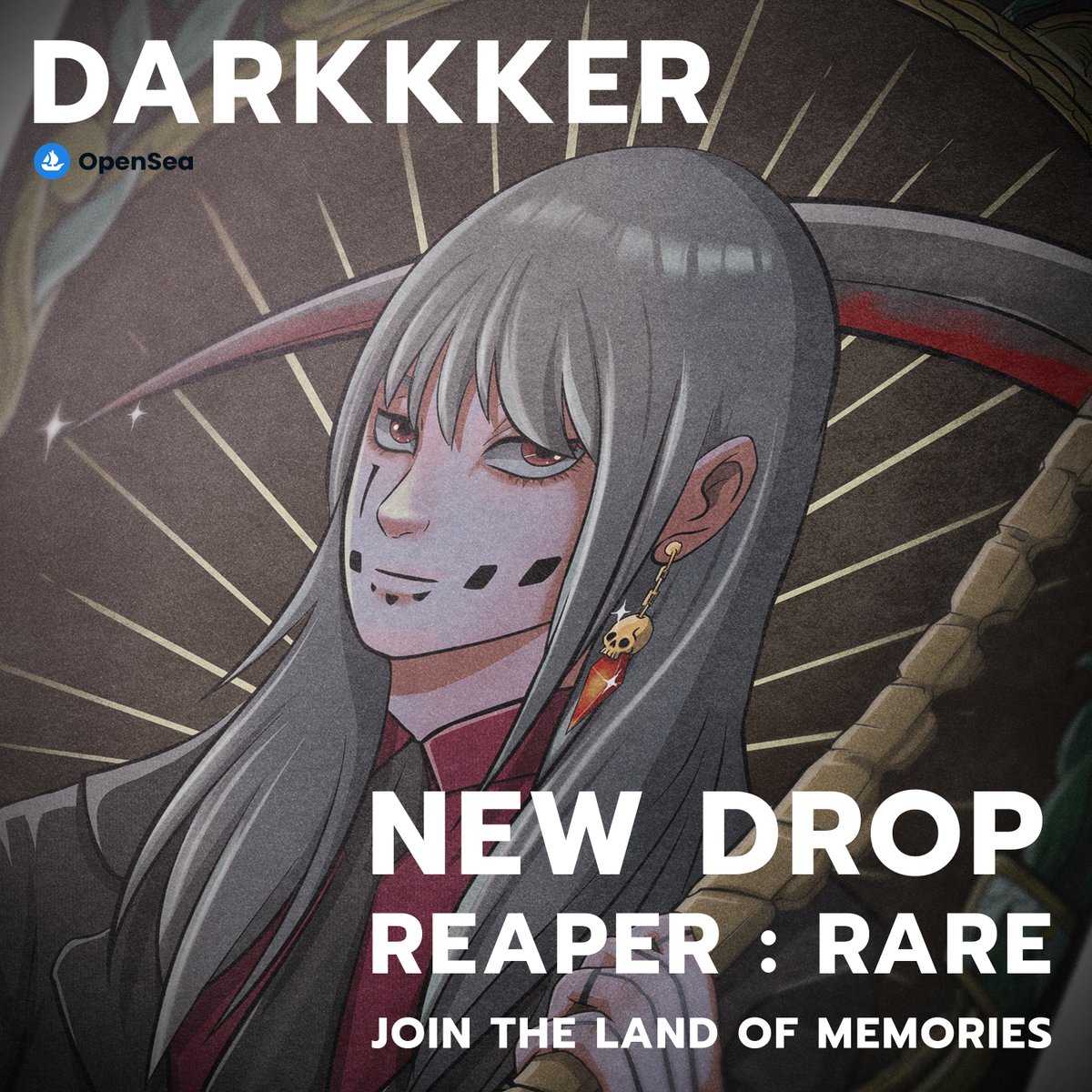MY REAPER HAS COME TO LAND OF MEMORIES
#nftarti̇st #NFTcollections #OpenSeaNFT #DARKKKER
opensea.io/assets/ethereu…