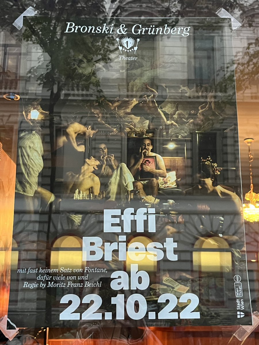 Großartig gespielt: #EffiBriest von Moritz Franz Beichl – mit viel mehr #Fontane drin als angekündigt.
bronski-gruenberg.at