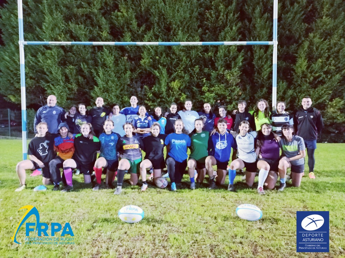 🔵🟡🏟🏉La selección asturiana sénior femenina dirigida por Israel Heres como seleccionador y con Mª Magdalena Gómez apoyando como delegada ha comenzado su preparación para afrontar los retos de esta temporada. #RugbyAsturias #dxtasturiano @dxtasturiano