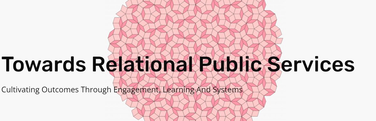 This looks fab. New public management vs. complexity. Towards relational public services complexityoutcomes.org - 'It is increasingly understood that performance targets always create perverse incentives in public services' @tobyjlowe