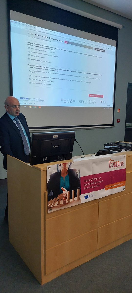 Today @ATUDonegal_ is hosting 'SMEs Adapting to a Turbulent Business Environment' on campus.
The event showcases the #ErasmusPlus @secure_project & explores the impact of #Brexit #COVID19 & the #EnergyCrisis on SMEs. 👏🇮🇪🇪🇸🇬🇷🇩🇪
 #GlobalEntrepreneurshipWeek @atu_ie @EUErasmusPlus