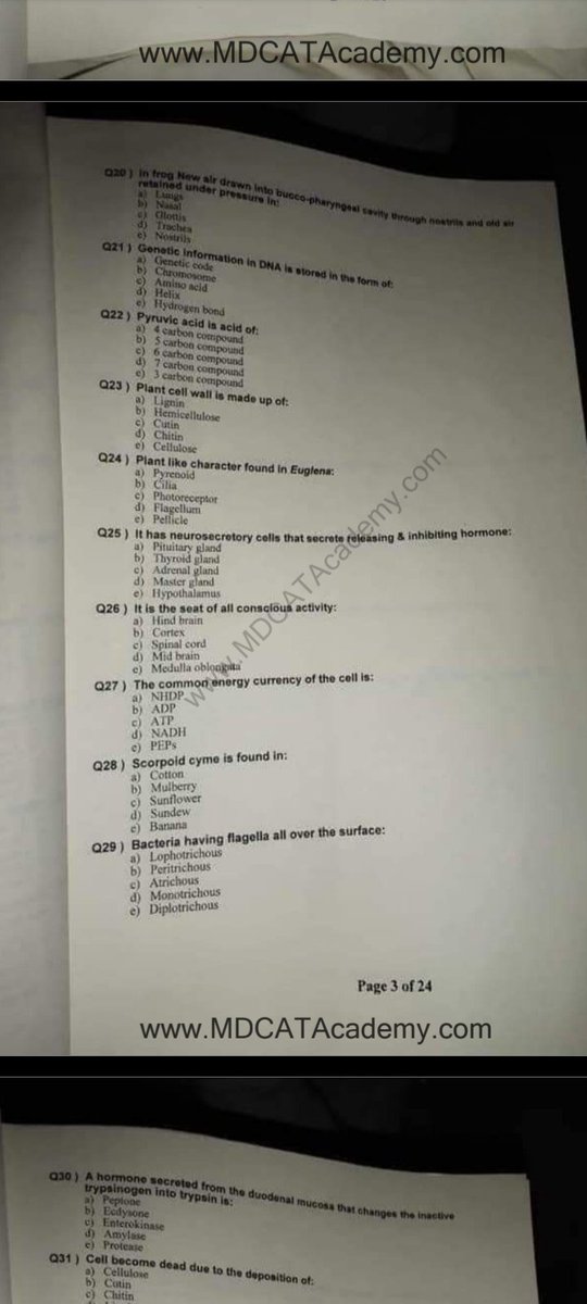 sam_the_crier's tweet photo. Here is the PDF form of mdcat paper by DUHS
We can further find out the mistakes and right keys with this
#MDCAToutofTopicMcqs
#mdcat2022
#Pathetic_MDCAT https://t.co/nOysSIi8qT