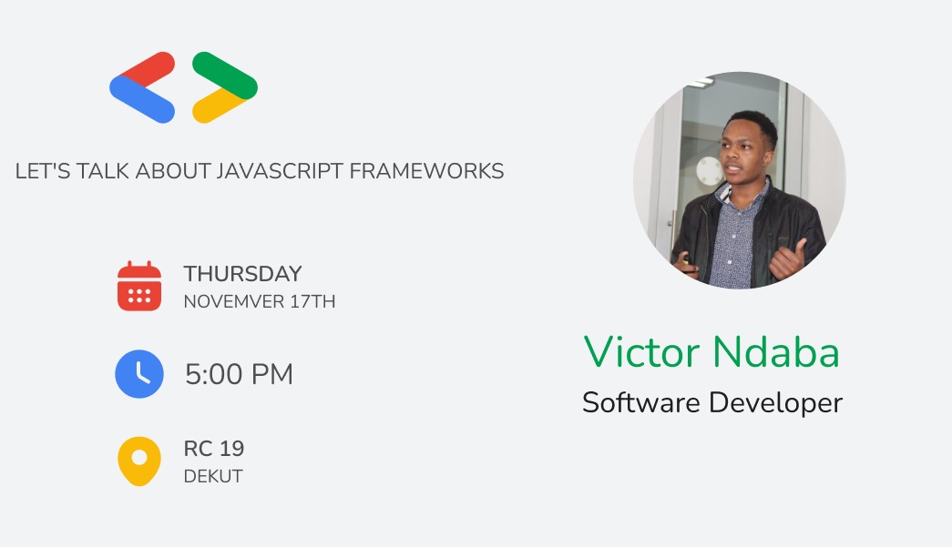 vndaba_'s tweet photo. Many web dev beginners have already mastered the basics of HTML, CSS and JS but have a hard time transitioning into modern web frameworks such as #ReactJS, #VueJS or #Angular. This session is intended to help you get started with said frameworks. 
@gdsc_kimathi https://t.co/ReHEhc2RdX