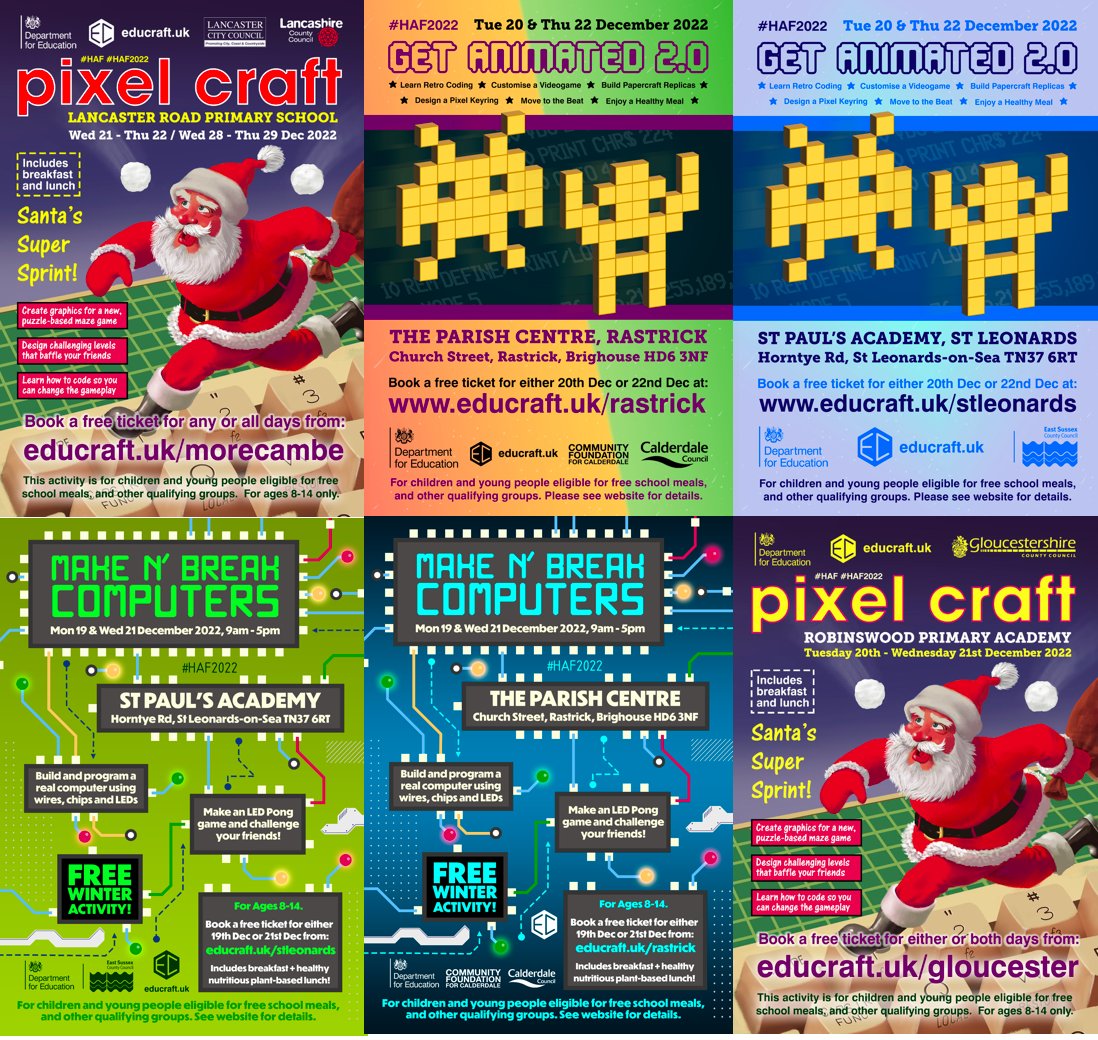 We are once again heading out on the road in December to provide coding, craft and activity holiday clubs to children across England. All of the clubs are free to eligible families and include breakfast and a nutritious plant-based lunch.