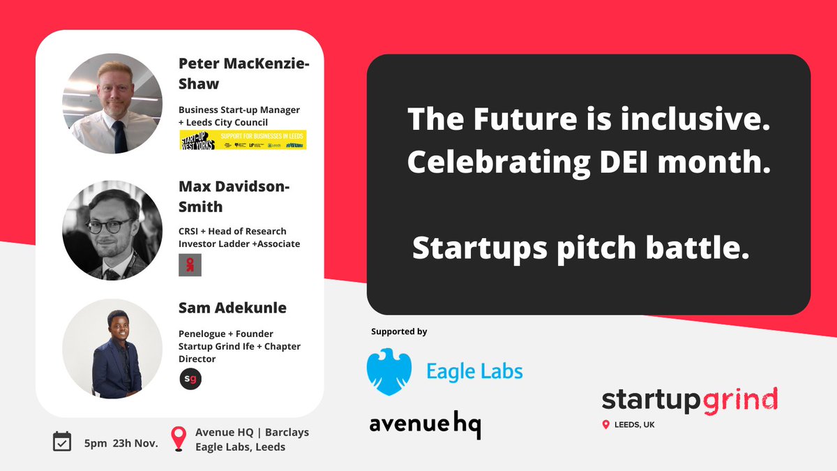 This is going to be a great evening, our team can't wait to hear startups pitching #StartUpWY #EnterpriseWY startupgrind.com/events/details…