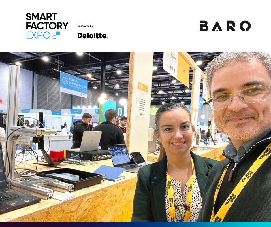 BaroVehicles's tweet photo. Come and try BARO's new Smart Manufacturing Solution at the #SmartFactoryExpo 2022. We will do a live DEMO at the Innovation Alley's stand IA58. Want to know more? Visit https://t.co/qYbXCgPejU
#industry50 #DigitalManufacturingWeek #UKManufacturing https://t.co/YYHS8R3lBt