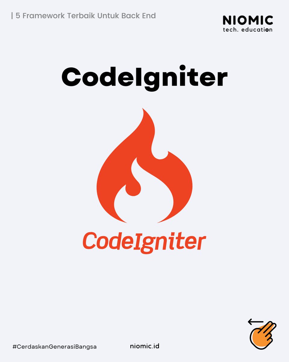 niomicID's tweet photo. Kamu Harus Tau Nih π€©
.
5 Recomendasi Framework Terbaik Untuk Back End π§
.
#niomic #belajarprogramming #tech #programmer #cerdaskangenerasibangsa #programmerindonesia #programming #technology #facts #developer #backend https://t.co/V4S9E2ftsS