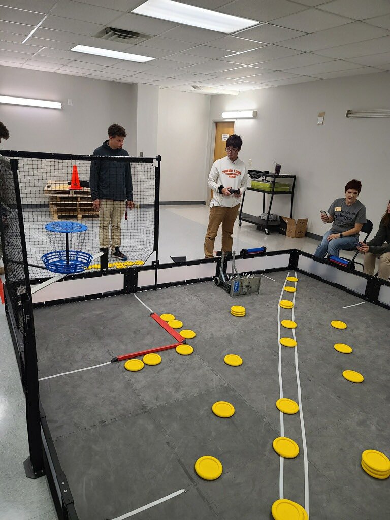 Our Robotics teams competed in the JROTC Vex Robotics League yesterday. The teams work hard throughout the year, building and adjusting their robots. Way to go Wildcats! #WildcatNation #CCAT