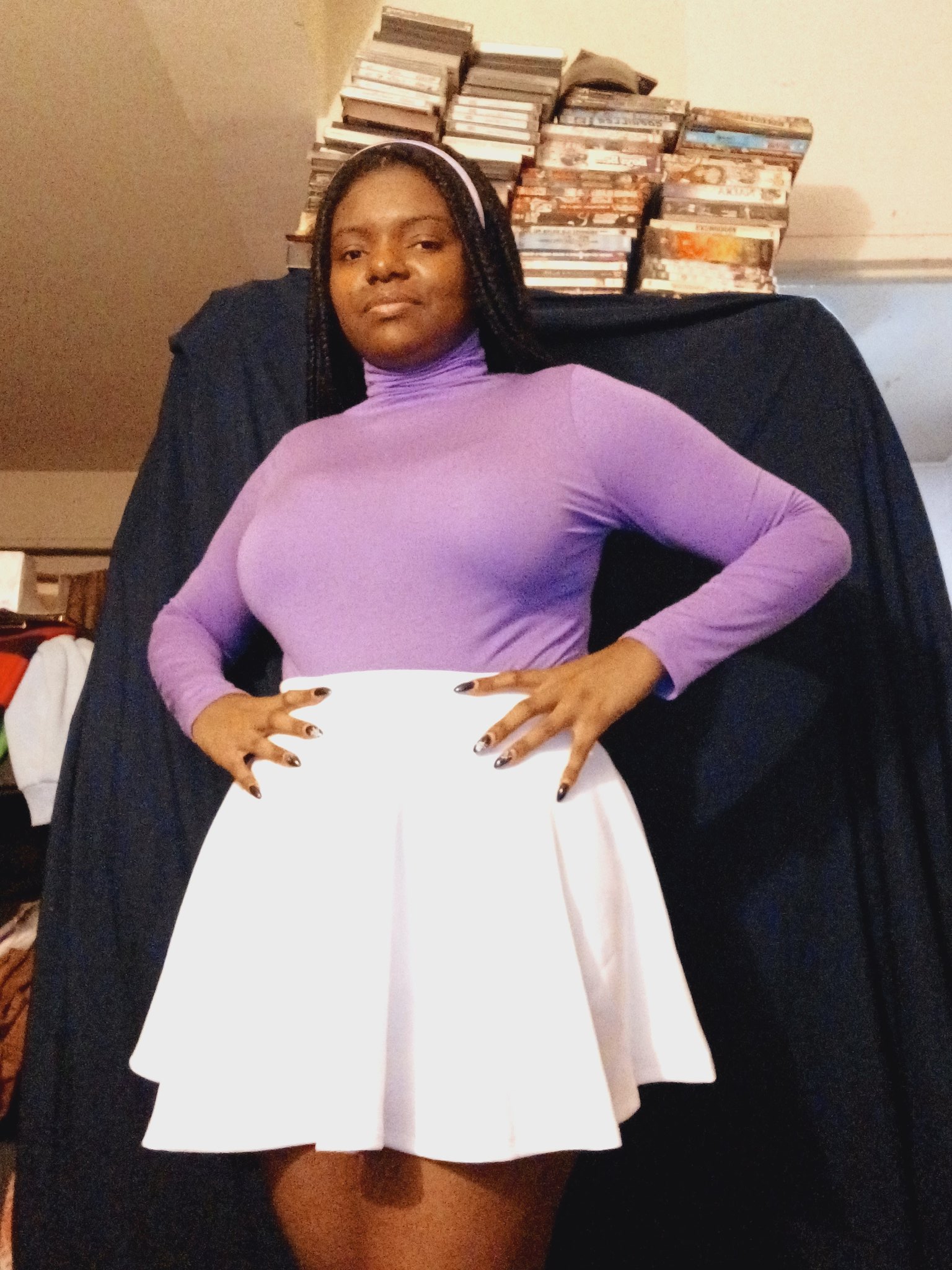 Plus size hot sale denim circle skirt