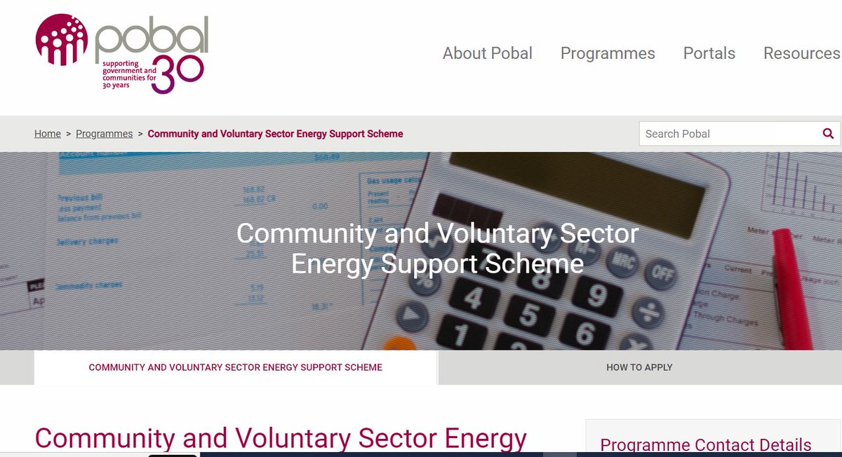 The Community & Voluntary Energy Support Scheme (CVESS) provides a one-off payment to eligible charities & community voluntary sector orgs for their energy costs for 2022. More info: pobal.ie/programmes/com… The online application portal opens Mon 21st Nov @pobal @The_Wheel_IRL