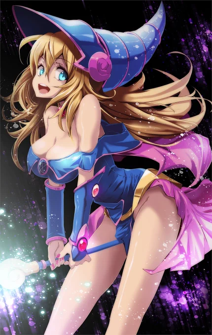 先月から遊戯王関係のイラストも描いております!#遊戯王OCG #BMG #ブラックマジシャンガール 