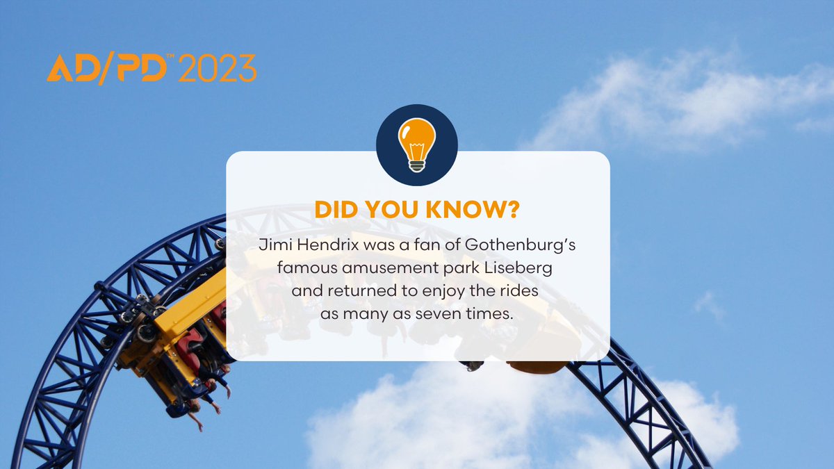 adpdnet's tweet photo. Discover #Göteborg - a city that combines vibrant urbanity, a friendly vibe, and seaside charm.💡Here are 3 facts you didn't know!
😊 See, Gothenburg truly has something to offer to everyone. https://t.co/OdWmrqVpWS?
#alzheimers #endAlz #neuroscience #neuroconference #parkinsons https://t.co/n5Raa3APN7