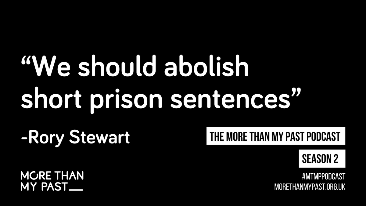 morethanmypast's tweet photo. We're delighted to launch series two of the More Than My Past podcast! In our first episode, former Minister @RoryStewartUK calls for an end to short-term prison sentences.
🔊 Listen here or subscribe now on all podcast platforms: https://t.co/gZXhAyVpe5 #MTMPpodcast https://t.co/CnV9ueCO7p