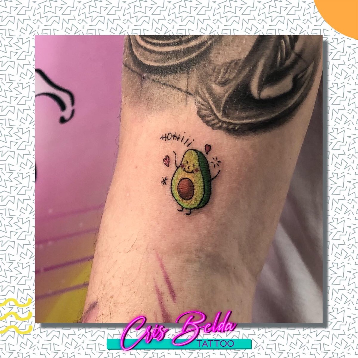 BeldaClf's tweet photo. Mini aguacates en pareja 🥑♥️
#tattoo #colorfultattoo #avocado #avocadolove #avocadotattoo #tattoofreak #aguacate #aguacate🥑 #aguacatetattoo #partnertattoo #tatuadorasesp #solidink #radiantink #bumblebeecartridge #linares #linarestattoo #jaen #jaentattoos #spaintattoo https://t.co/hT8t7AyzAW