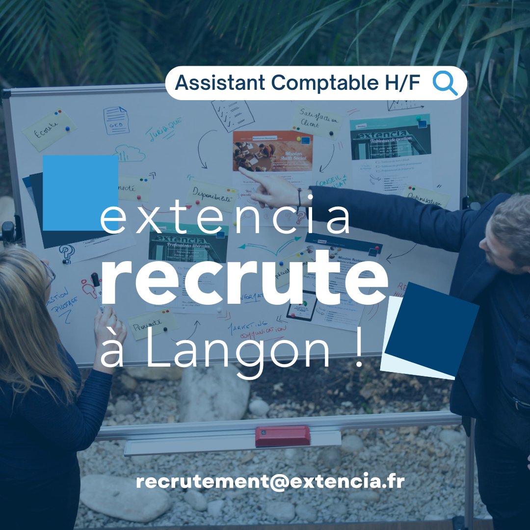 ExtenciaExperts's tweet photo. Extencia #recrute un(e) Assistant(e) Comptable ! 
Vous avez une première expérience dans la #compta et vous souhaitez développer vos compétences ? 
👉 Rejoignez-nous : https://t.co/L7c0POON23

#recrutements #assistantcomptable #comptabilité #expertcomptable https://t.co/FLjsawHAik