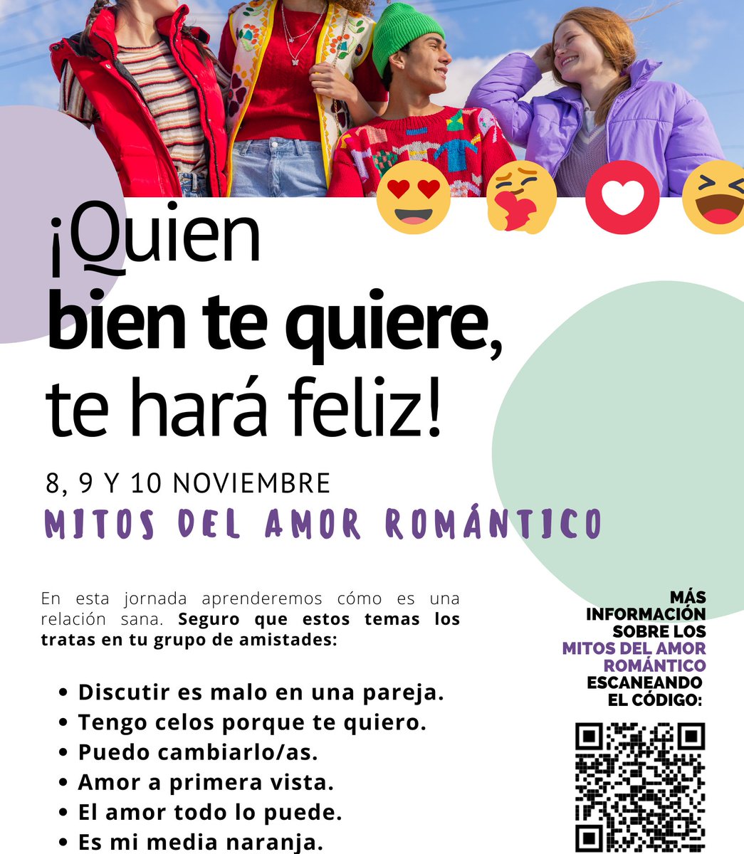 AgoraFederacion's tweet photo. Durante la semana pasada tuvimos la oportunidad de concienciar al estudiantado del IES Ben Gabirol en la construcción de relaciones sanas. Queremos agradecer al Ayuntamiento de Málaga, concretamente del Área de Igualdad de Oportunidades, por subvencionar el proyecto. https://t.co/wIhdE0i85E