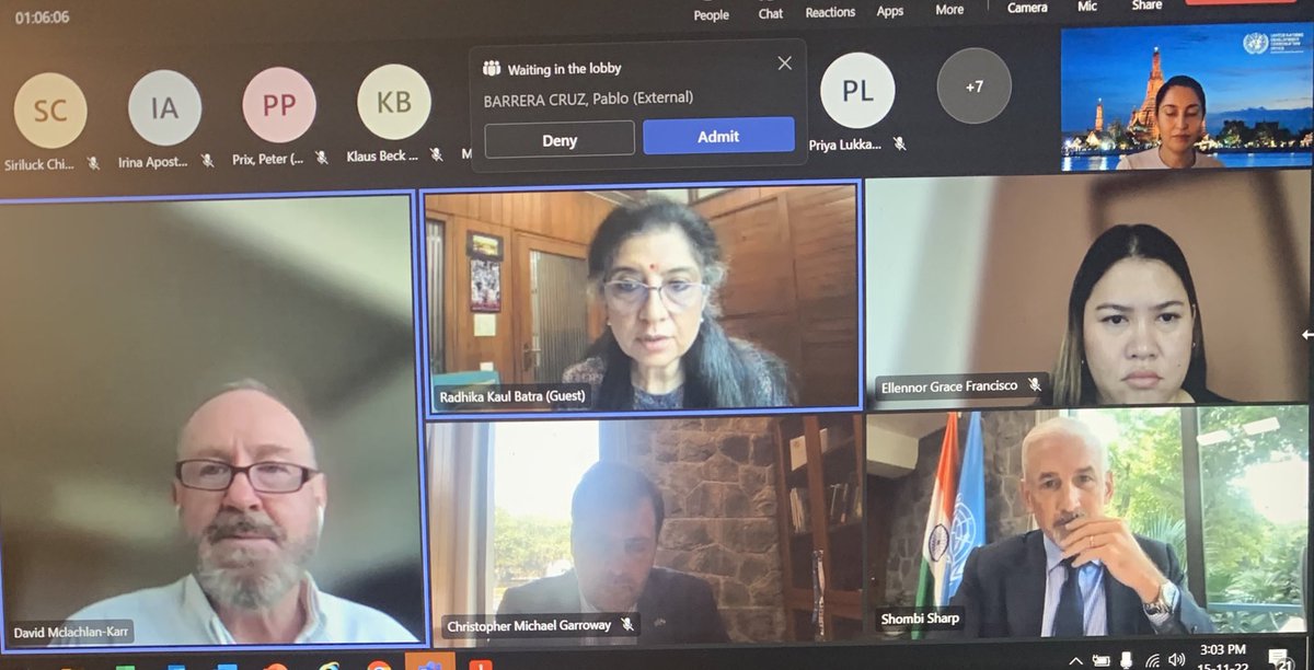 SarwatAdnan1's tweet photo. #UNResidentCoordinator in 🇰🇭 & 🇮🇳 make the most of the #RegionalPeerSupportGroup expertise 2 make sure that their 5-year #CooperationFrameworks are means of acceleration for countries 2 achieve the #SDGs & #2030Agenda through partnerships & anchored in human rights based approach https://t.co/48VHQ83VIx