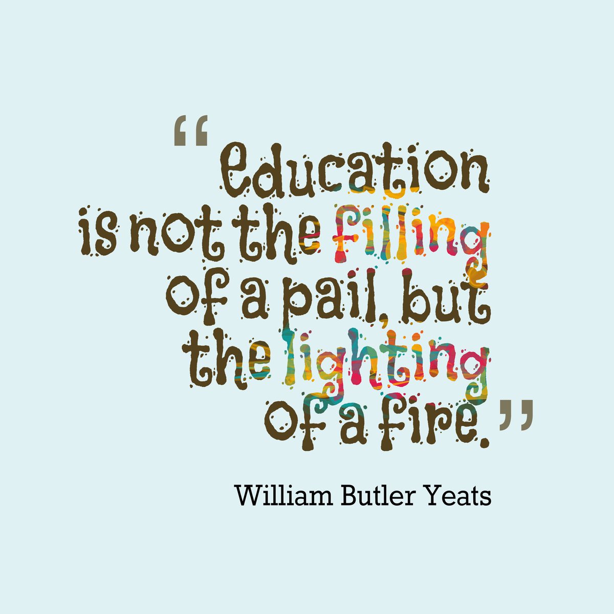 Principal_H's tweet photo. Education is not the filling of a pail, but the lighting of a fire
#education #teacher #student #sped #cte #stem #leadership #teachertwitter #SpecialEducation https://t.co/M5JjirWKtb