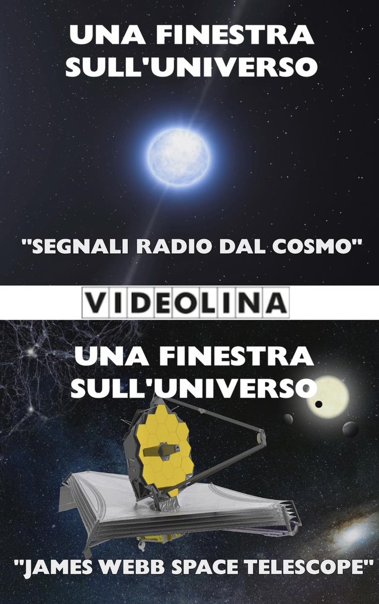 #16novembre ore 15:00 con l'astrofisico Andrea Possenti e l'astrofisica Laura Pentericci dell'@INAF su <a href="/VideolinaTV/">Videolina</a> #finestrauniverso