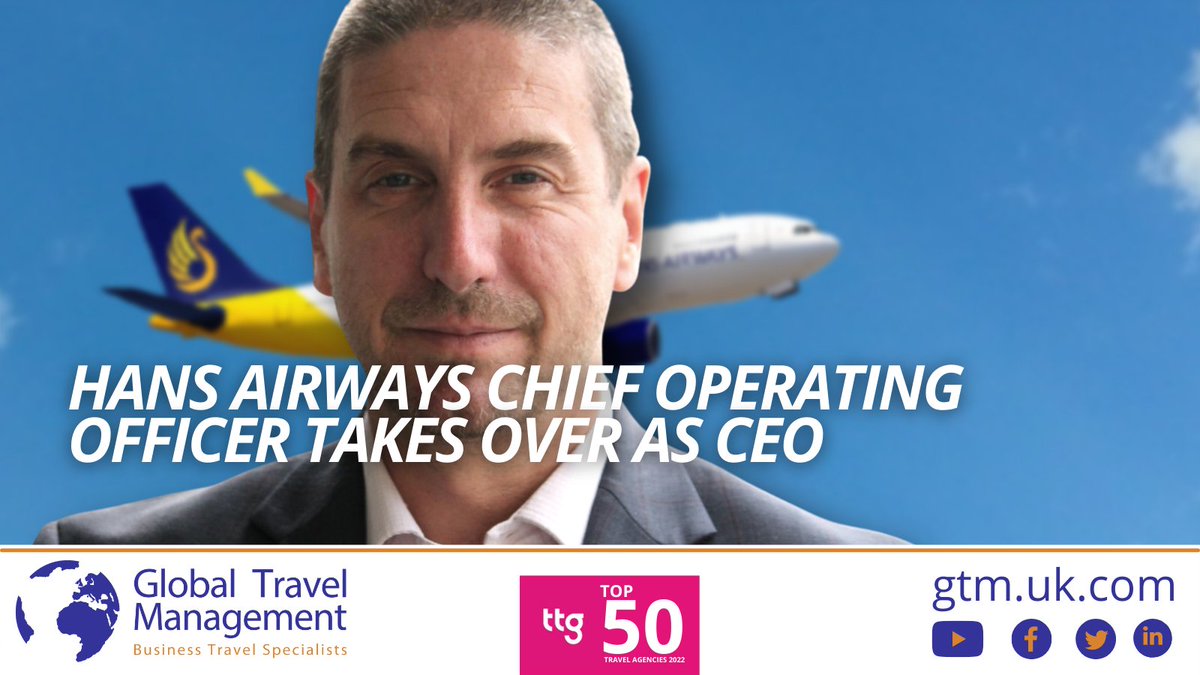 GlobalTravelMgt's tweet photo. Chief Operating Officer Nathan Burkitt takes over the role of Chief Executive Officer from Satnam Saini, who will continue with Hans Airways as a Board Director. 
https://t.co/DDlBOd29d6 
via @simple_flying 

#BusinessTravel https://t.co/anG5wzN8gU