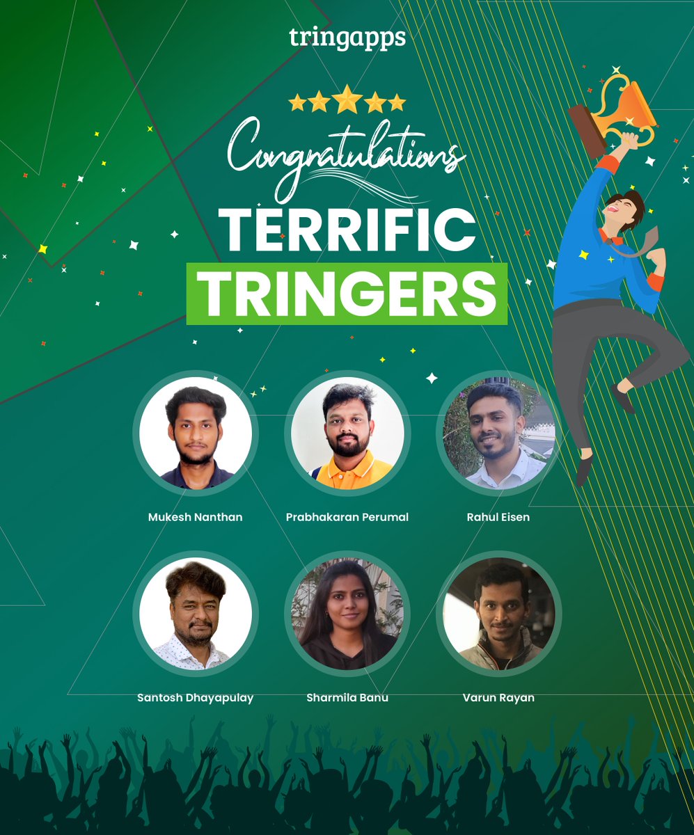 tring_apps's tweet photo. Here are the winners of our #terrific_tringers reward program.

Congratulations guys for being terrific tringers! We are proud of you! 

#tringapps #tring #terrific_tringers https://t.co/svD54vvMVB