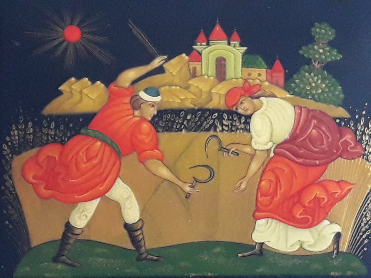 Noomi_Ramp_07's tweet photo. #Palekh #Mstiora #Kholui
A la Révolution les peintres d'iconostases se recyclent en fabriquant des merveilles de boîtes en papier mâché chac1 étant 1 chef d'œuvre réalisé ds la +pure tradition (peinture à l'oeuf  pinceaux à 1 poil etc) bel ex de co s'adapter pr ne pas disparaître https://t.co/mUpj0TIBSJ