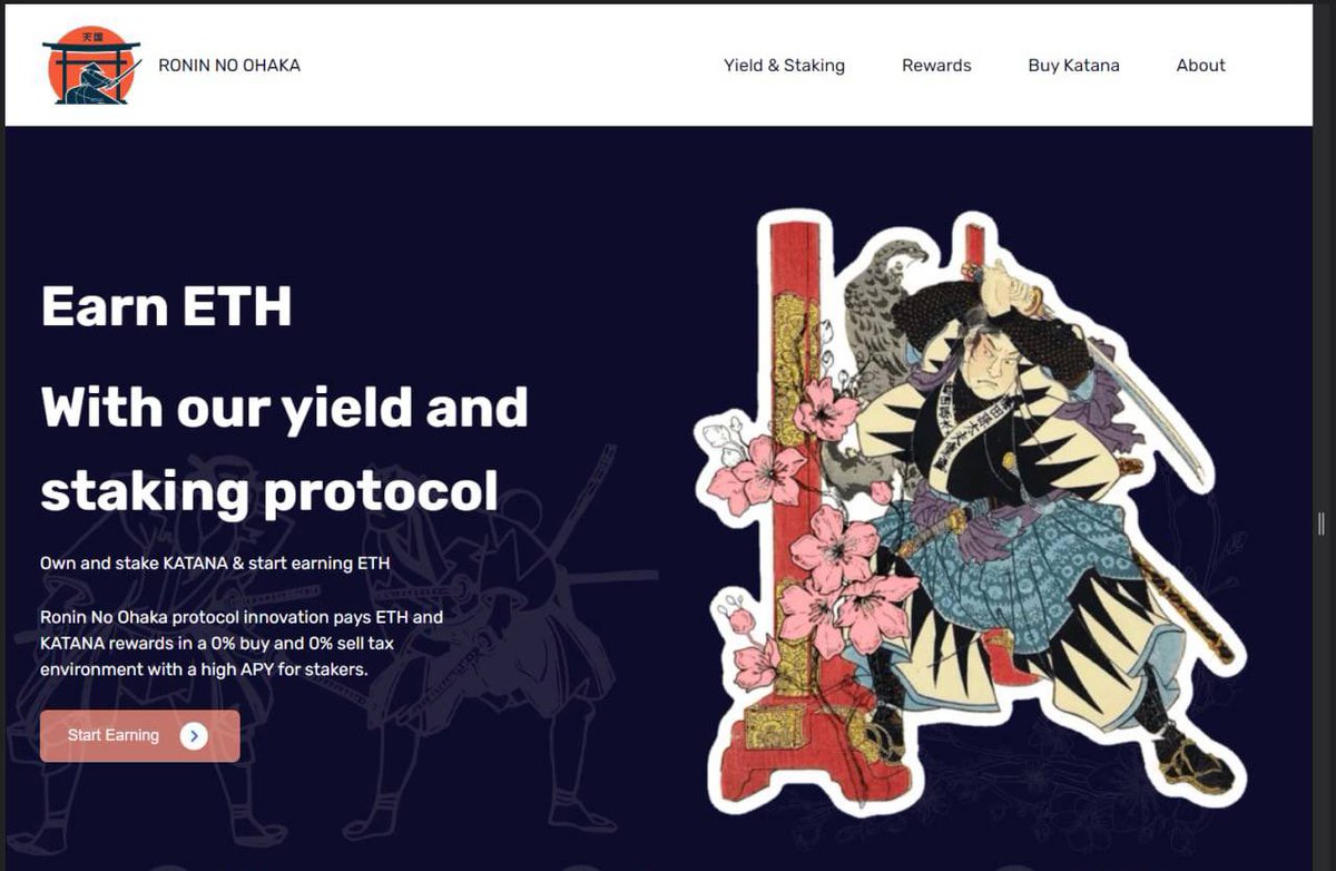 🌸 Preparation is ongoing for the release of $KATANA staking protocol. 
Focus is on updating our website for release very soon. 
These updates will support the project vision for accessible #PassiveIncome for everyone 🌸