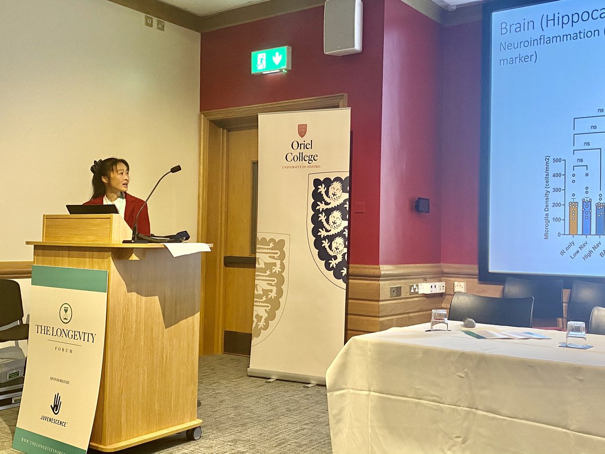 The Longevity Forum (@longevity_forum) on Twitter photo Marvelous lecture by Dr Satomi Miwa on treating senescent cells effectively. Mitochondrial co-targeting enables a very low senoplytic dose to achieve the same effects equivalent to much higher doses
<a href="/UniofNewcastle/">Newcastle University</a> #ageingwell #bioresearch <a href="/ukspine/">Precision Spine UK</a> #longevityweek Marvelous lecture by Dr Satomi Miwa on treating senescent cells effectively. Mitochondrial co-targeting enables a very low senoplytic dose to achieve the same effects equivalent to much higher doses
<a href="/UniofNewcastle/">Newcastle University</a> #ageingwell #bioresearch <a href="/ukspine/">Precision Spine UK</a> #longevityweek