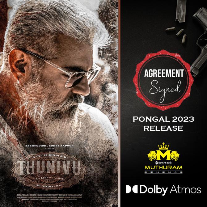 Grande Muthuram Cinemas have signed #Thunivu for Pongal. 🔥

#Ajithfans #Ajithfansclub #ajithfan #ajithkumarfc #ajithkumar #ThunivuinGrandemuthuramcinemas #Thala #ThalaAjith #actorajithkumarofficial #AK #AKfans  #akfanpage #GrandeMuthuramCinemas #nellaicity #nellaiajithfans