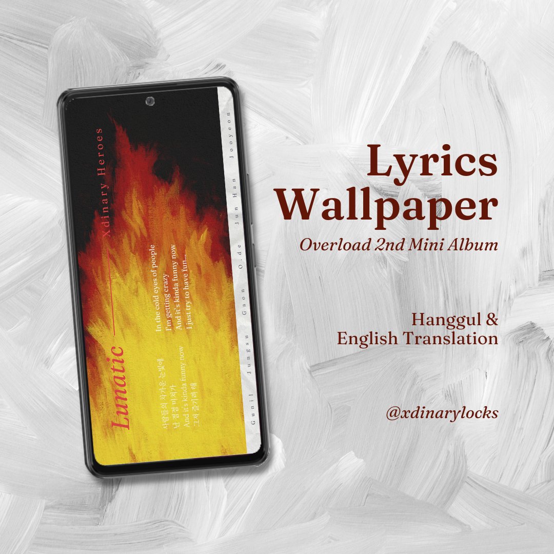 xdinarylocks's tweet photo. Xdinary Heroes Lockscreen / Wallpaper
<Overload>
Titles and B-sides Lyrics

Credits:
Lyricskpop for the English Translation
Azlyrics for the Hanggul

#XdinaryHeroes #엑스디너리히어로즈
#Gunil #Jungsu #Gaon
#Ode #Junhan #Jooyeon
#Overload #HairCut
#WE_ARE_ALL_HEROES https://t.co/NYrWKk3smt