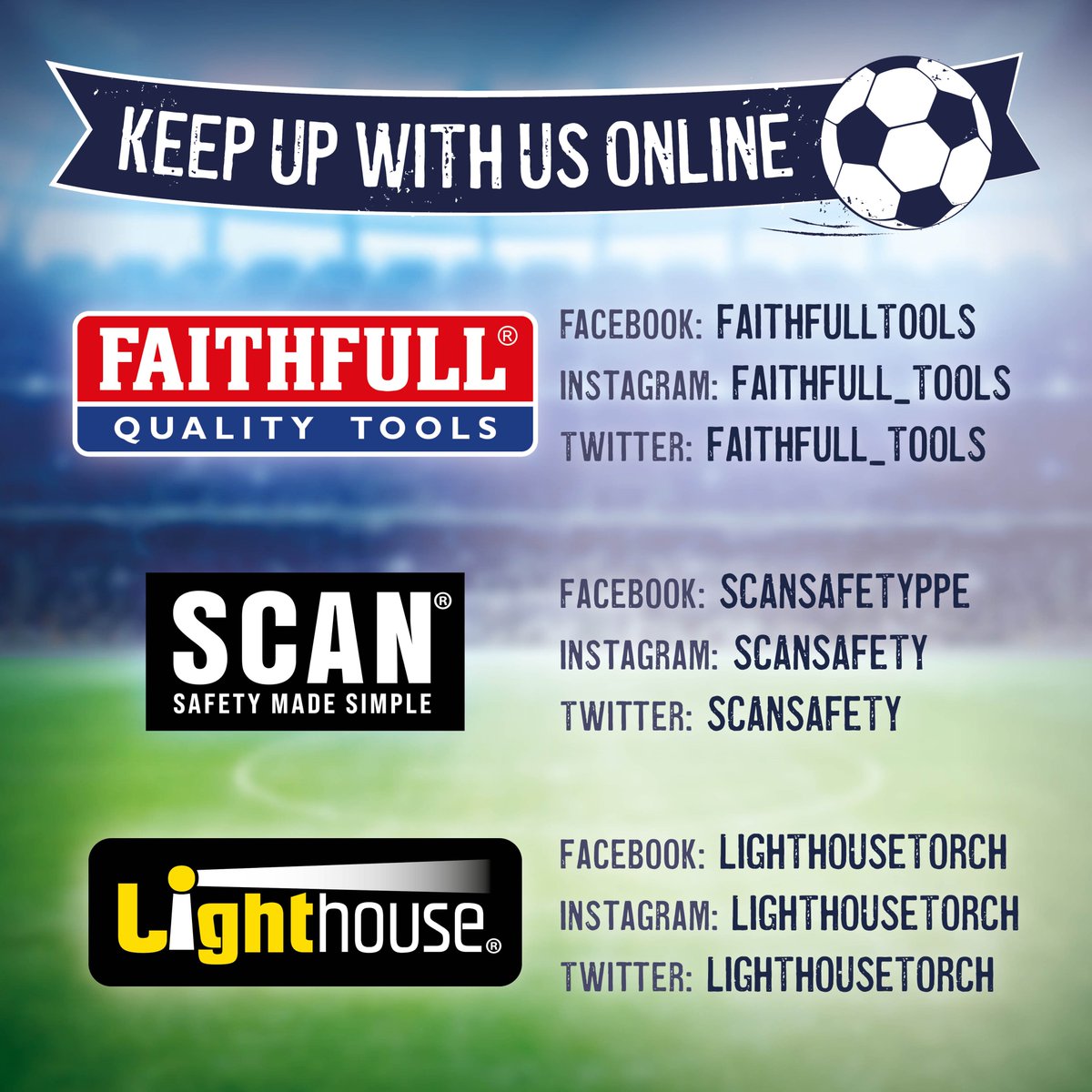 Faithfull_Tools's tweet photo. We heard that a bit of #football kicked off today 😉 so to #celebrate, it's #competition time!

🎉 #WIN 🎉
A #WEMBLEY TOUR 🏟️
#WorldCup football ⚽
Goodies from Faithfull, @ScanSafety  &amp; @Lighthousetorch!*

✍️ Comment a ⚽
🎟️ Tag 2 friends
🗣️ Retweet
BONUS ENTRIES
✅ Follow all 3 https://t.co/M3SgabZNKU