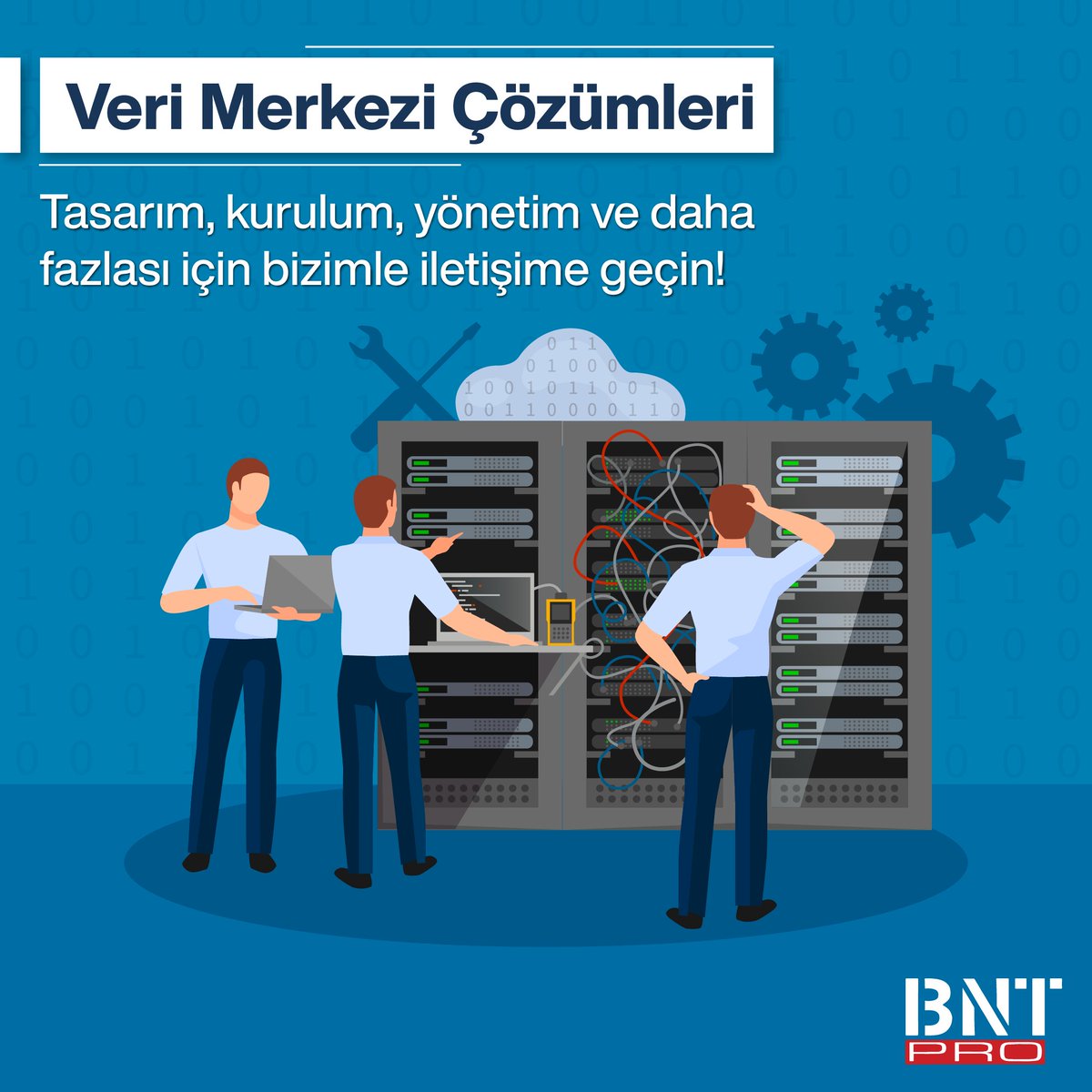 BNTPRO, bünyesinde bulundurduğu uzman mühendisler ile müşterilerinin iş hedefleri, ihtiyaçları ve büyüme planları doğrultusunda uluslararası standartlara uygun veri merkezi tasarımları oluşturur ve bu kapsamda uçtan uca kurulum hizmetleri sağlar. 
#BNTPRO #veriihlali #bilişim