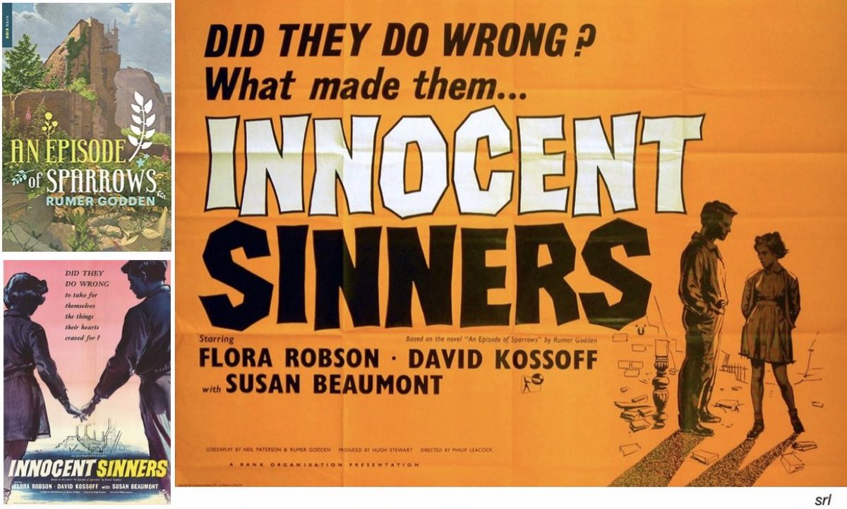 SaveRedlandLibr's tweet photo. 12noon TODAY on @TalkingPicsTV

The 1958 film🎥 “Innocent Sinners” directed by #PhilipLeacock from a screenplay by #NeilPaterson &amp; Rumer Godden

 Based on #RumerGodden’s 1955 novel📖 “An Episode of Sparrows”

🌟#FloraRobson #DavidKossoff #SusanBeaumont #JuneArcher #ChristopherHey https://t.co/IYgYX4tJ4e